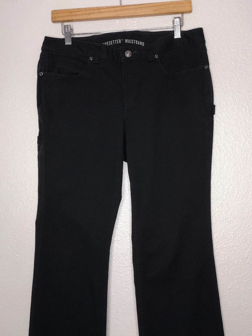 Duluth Trading Co Black Straight-Leg Work Pants Sz 10×29